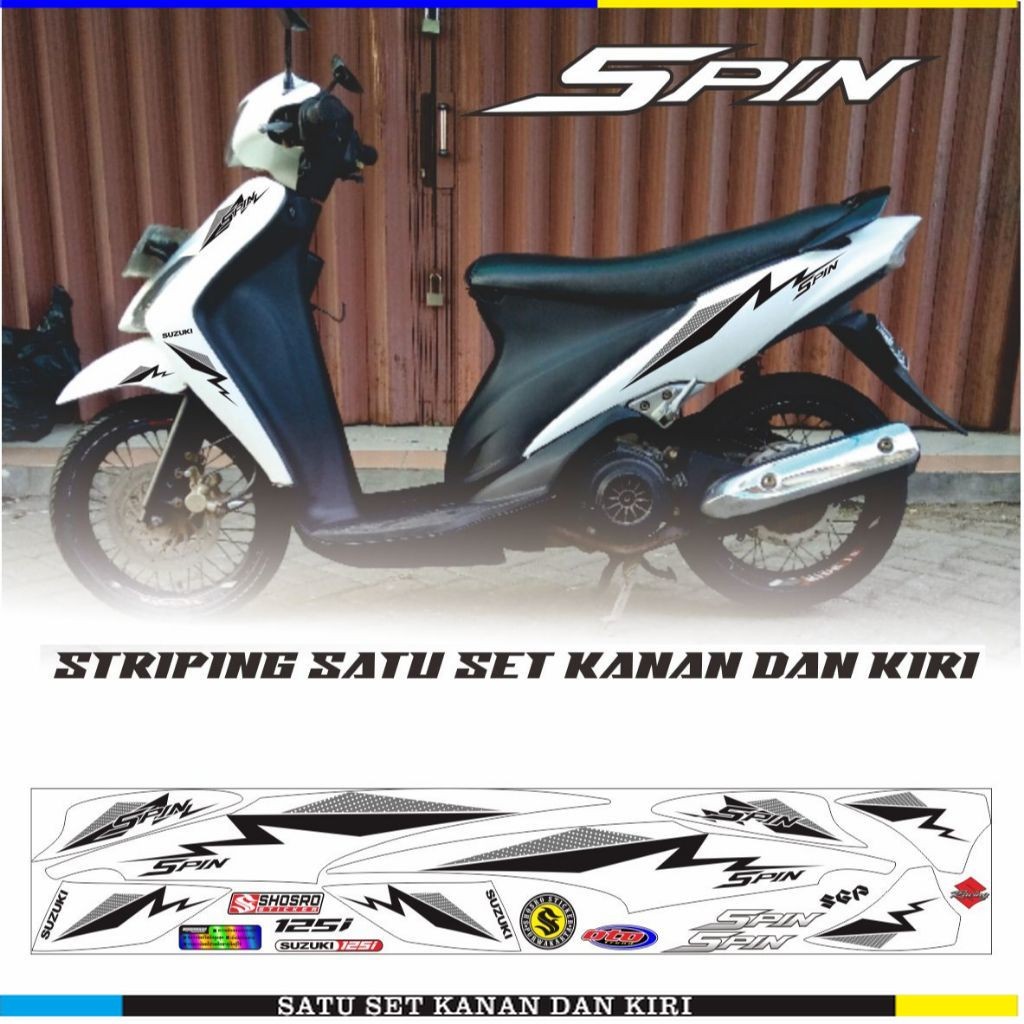 STRIPING BARU STRIPING SPIN 125 SR / STIKER SPIN 125 / SR / SPIN / STIKER / STICKER / STRIPING SUZUK