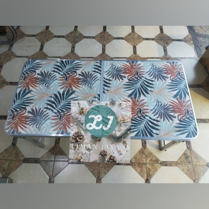 MEJA LIPAT KAKI KOTAK MEDIUM 120CM MEJA LIPAT Jualan koper Pameran - motif