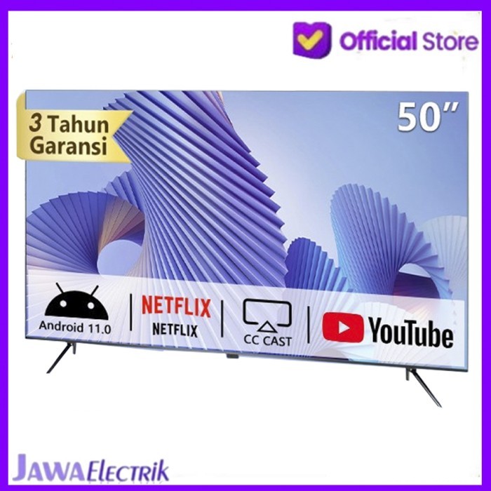 WEYON 50/65 Inch 4K UHD Android 11.0 LED Smart TV Bluetooth - ANDROID 50INCH