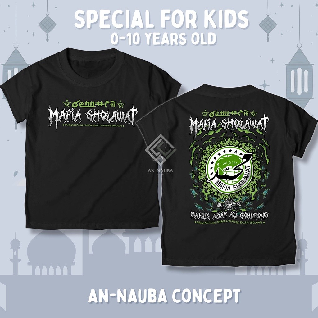 KAOS MAFIA SHOLAWAT MAJELIS ABAH ALI GONDRONG / Baju Dakwah Islami Muslim Santri Nahdlatul Ulama