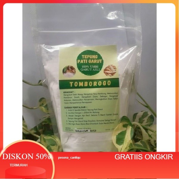 

TEPUNG PATI GARUT ORIGINAL 500 GRAM MENGATASI SAKIT MAAG, NYERI LAMBUNG, DIARE, MEREDAKAN ASAM LAMBUNG