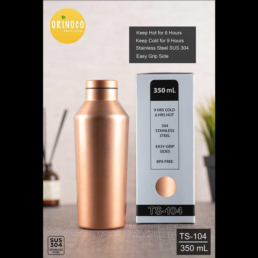 [COD] Orinoco Tumbler Stainless TS-104 Termos Vacuum Flask Printing Series Gold Copper 350ML Botol M