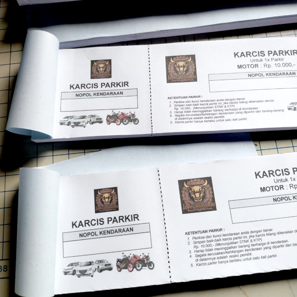 

COD KARCIS PARKIR / TIKET PARKIR CUSTOM ACARA / LOGO / EVENT / LAINNYA SESUAI REQUEST PALING MURAH TERMURAH Murah