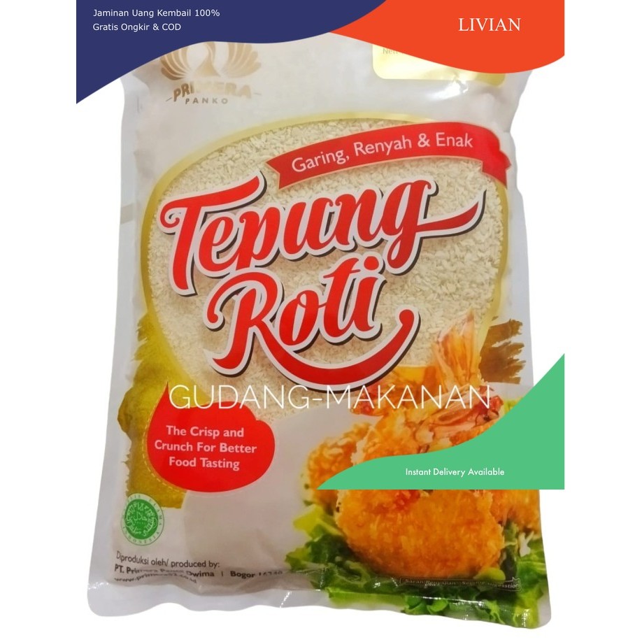 

lv Panko/Bread Crumb/Tepung Roti 1Kg
