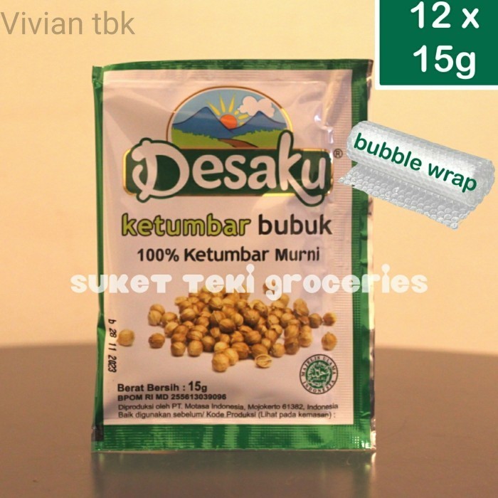 

vv Desaku Ketumbar Bubuk isi 12 Sachet 15gr Renceng Pack