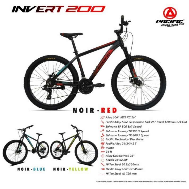 PROMO- SEPEDAUNG 26" PACIFIC INVERT 200 GARANSI 5 TAHUN