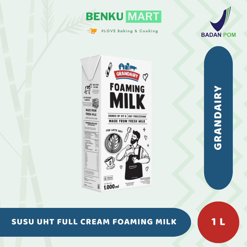 

Grandairy Foaming Milk Susu UHT 1 Liter