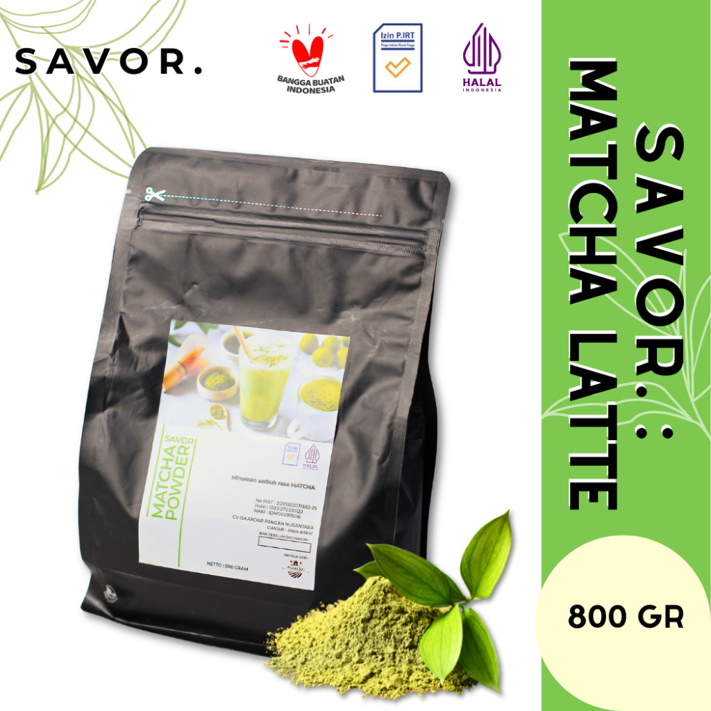 

SAVOR Powder - Minuman Bubuk Premium rasa Matcha Latte CRN GROUP