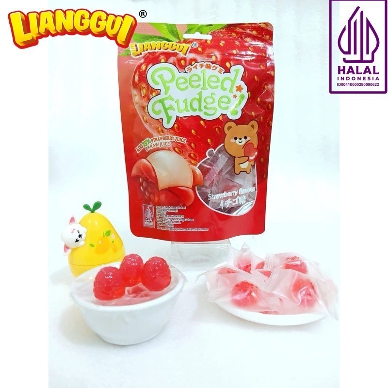 

[Permen buah jelly kupas] Lianggui Permen Gummy Jelly Rasa Buah | Fruity Jelly Gummies Rasa (Fruit Mix, Mangga, Stroberi, Jeruk) Cemilan Manis Andalan | CANDY JELLY GUMMIES MANGGO | Permen Lunak Viral Aneka Rasa Buah Permen Lunak Lianggui Rasa Mangga