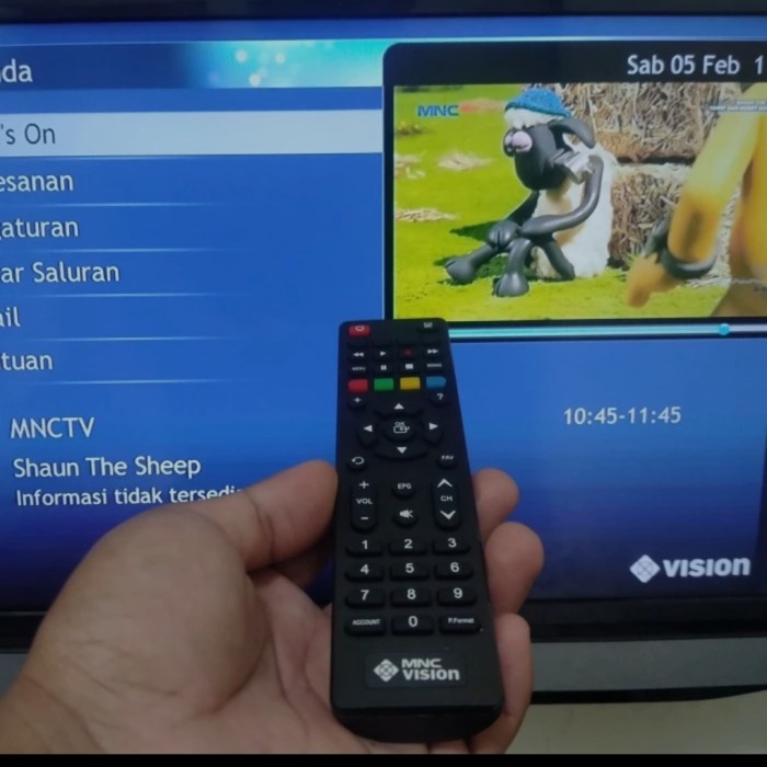 REMOTE receiver/ dekorder mnc vision/ indovision