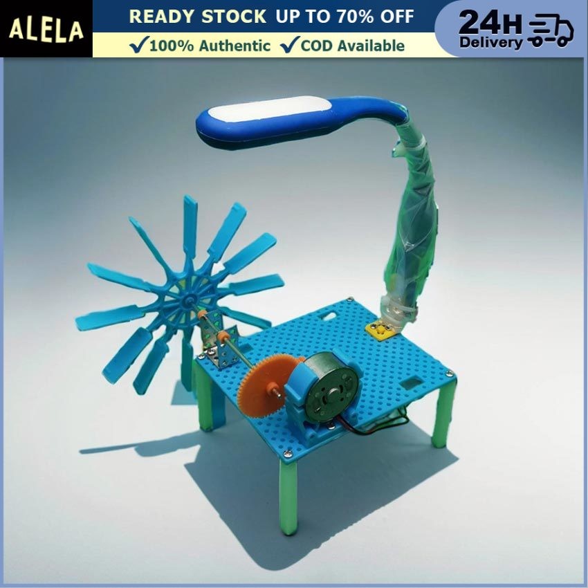 DIY Generator Water Turbine Lampu Mainan Anak Kincir Air Pembangkit Listrik Tenaga Air