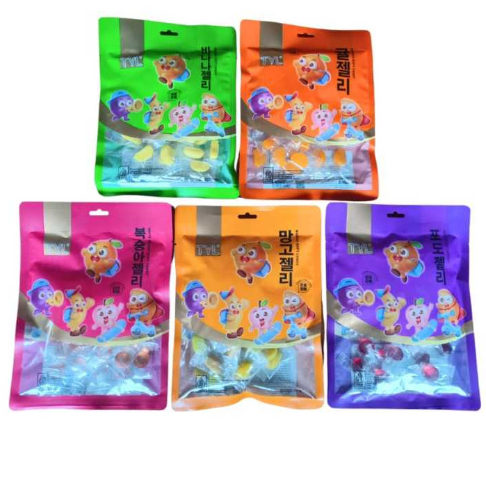 

TYL Baopi Gummy Soft Candy Permen Lunak Rasa Buah Mangga Peach Orange Grape Banana 100g