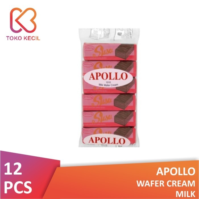 

Apollo Wafer Cream Milk 12gr (Isi 12 Pcs)