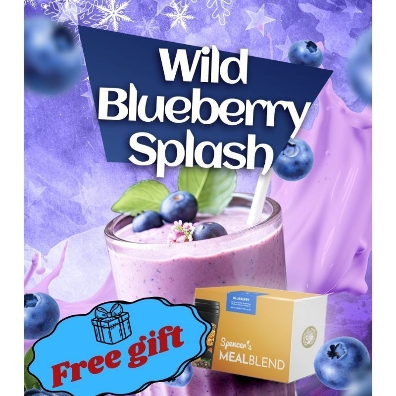 

[PROMO 9.9] Spencer MEAL BLEND BLUEBERRY - Solusi Langsing dan diet sehat 1 box isi 15 sachet FREE TUMBLER