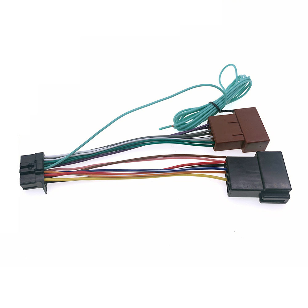 16 Pin Car ISO Wiring Harness with Brake Cable Connector Adapter for Pioneer System AVH-Z7050BT AVH-