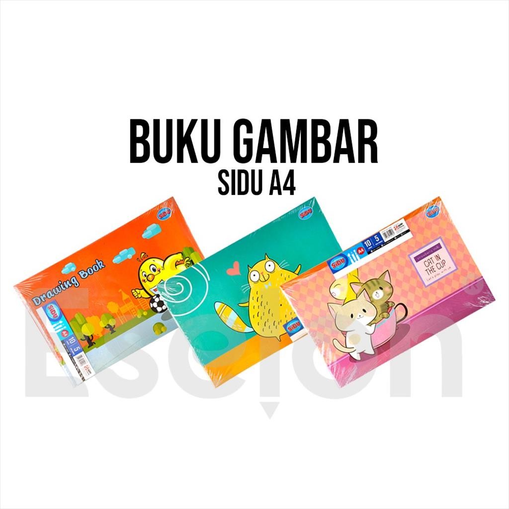 

[MaxMart] 5pcs Buku gambar SIDU A4 / 1pack buku gambar SIDU A4