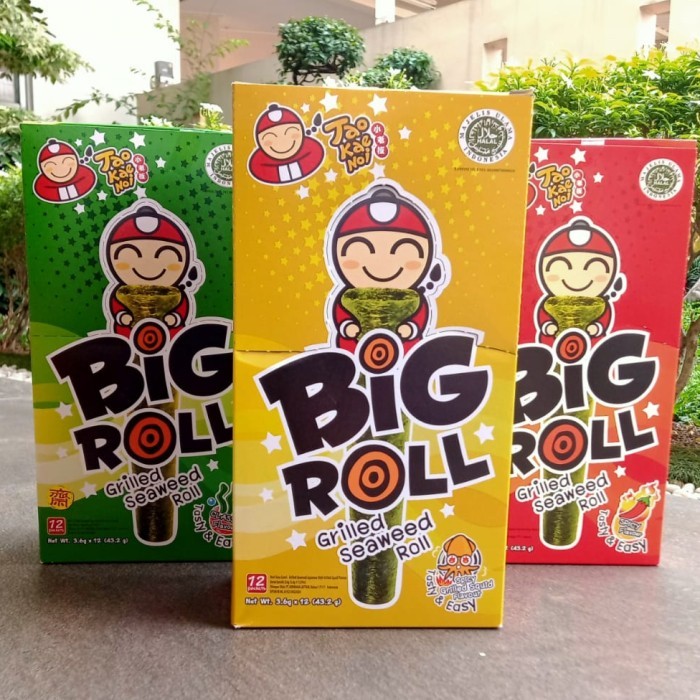 

TAO KAE NOI BIG ROLL GRILLED SEAWEED ROLL (Box isi 12 roll @3.6gr)