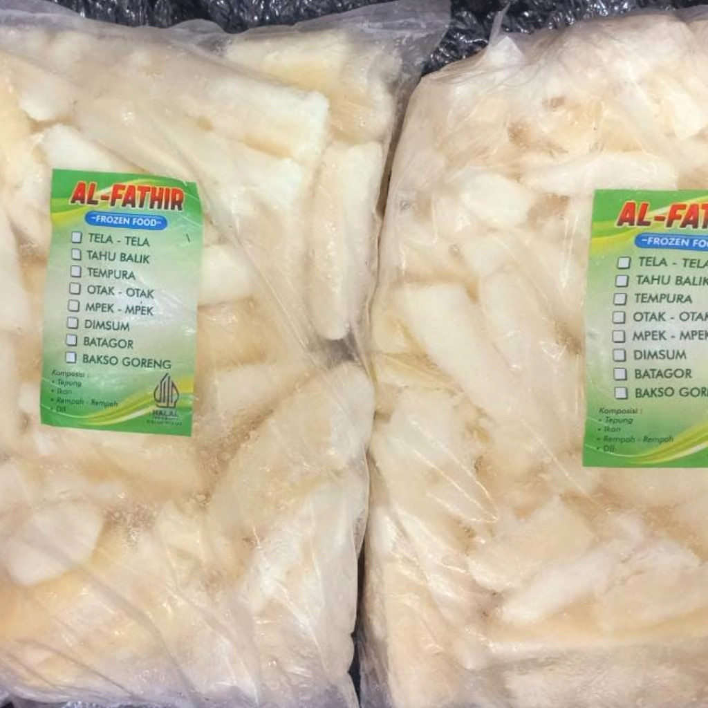 Tela tela Ubi Singkong Frozen 1 Kg Afif Dimsum