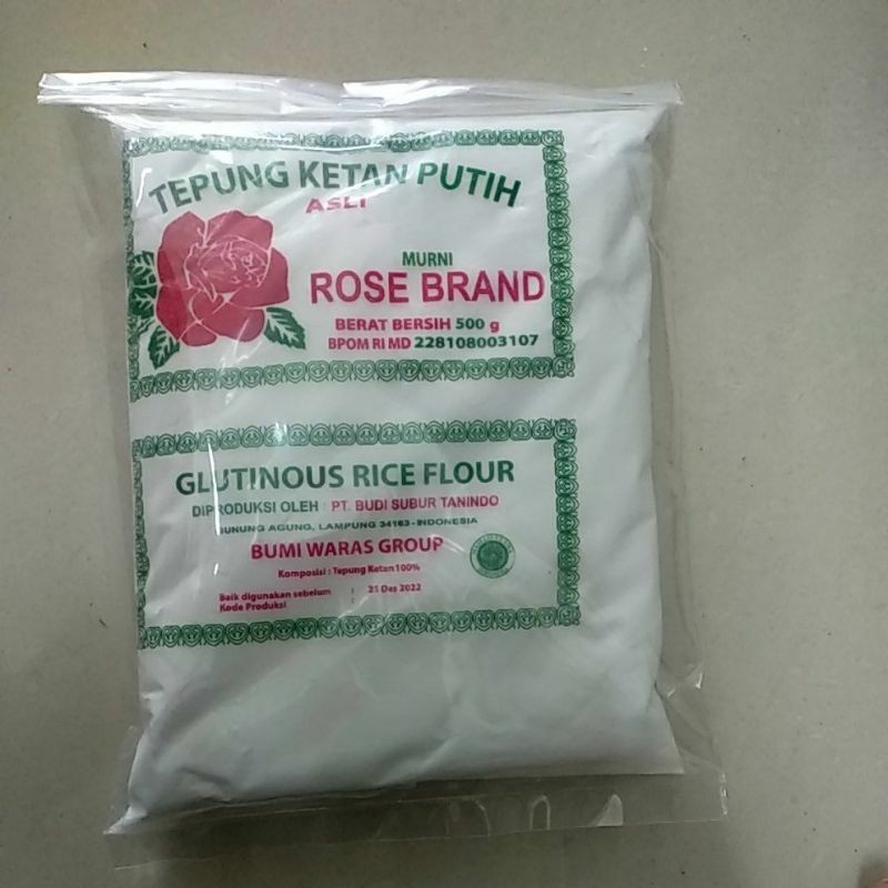 

Rose Brand Tepung Ketan Putih 500 Gram