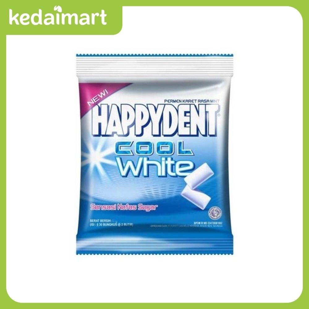 

Happydent Cool White Mint Pouch 70 Gram