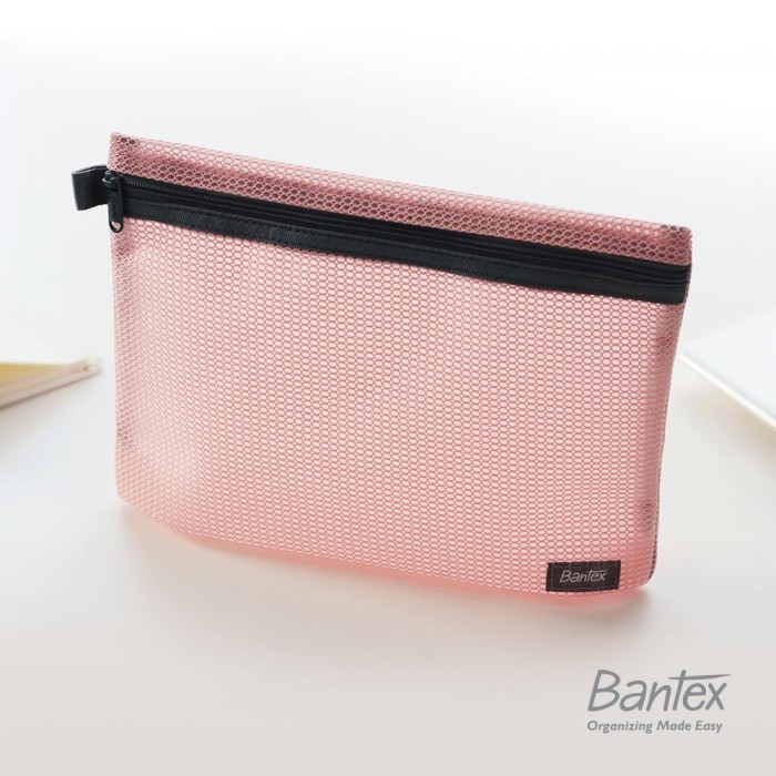 

Best[Promo] Bantex Musky Pink Zipper Storage Pouch Handbag Pencil Case #8107 74