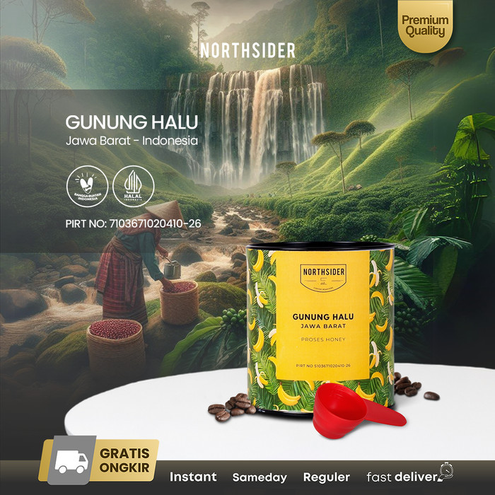 

ROUX Northsider Kopi arabika Gunung Halu Honey coffee - 100g, Biji Kopi