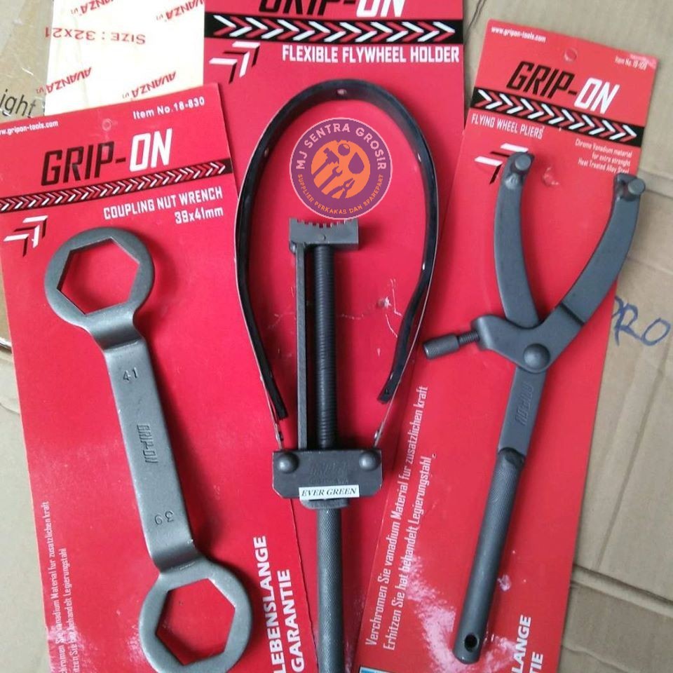 Grip-On SET TREKER CVT DAN KUNCI KOPLING 39X41 GRIP-ON GERMANY (3 TOOLS) ORIGINAL PRODUC