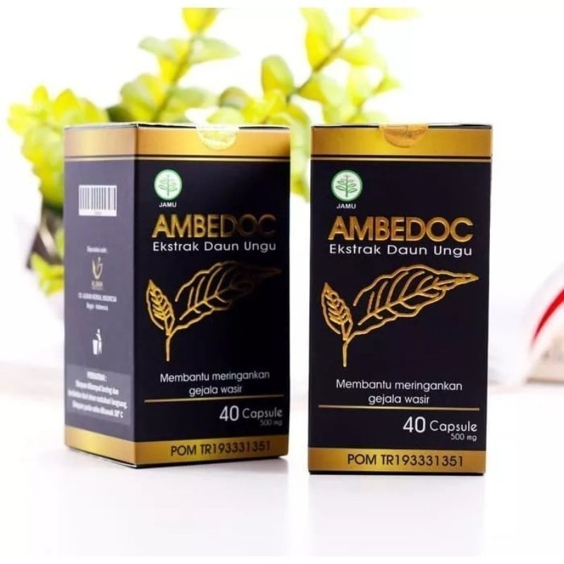 Ambedoc Obat Herbal Wasir Ambeien - Ambedoc Obat Wasir BPOM Halal | Ambedoc Asli Original Atasi Ambe