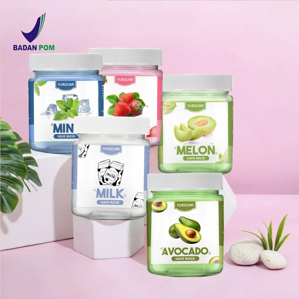 [TERMURAH] Yurizumi Hair Mask (BPOM) Masker Creambath Rambut Atasi Rambut Rontok Kusut Kering dan Ru