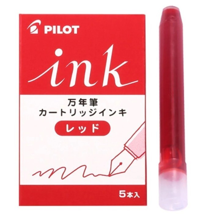 

Thos Pilot Kakuno Ink Cartridge Refill Gel Ink Tinta Isi Ulang Isi 5 IRF-5S - Red