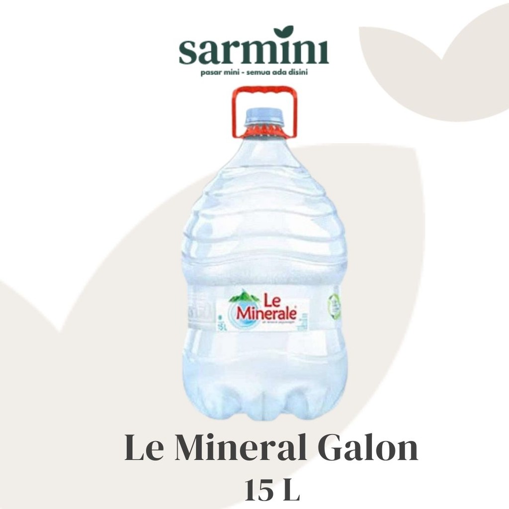 

Le Minerale Galon 15 Liter - Khusus Instan