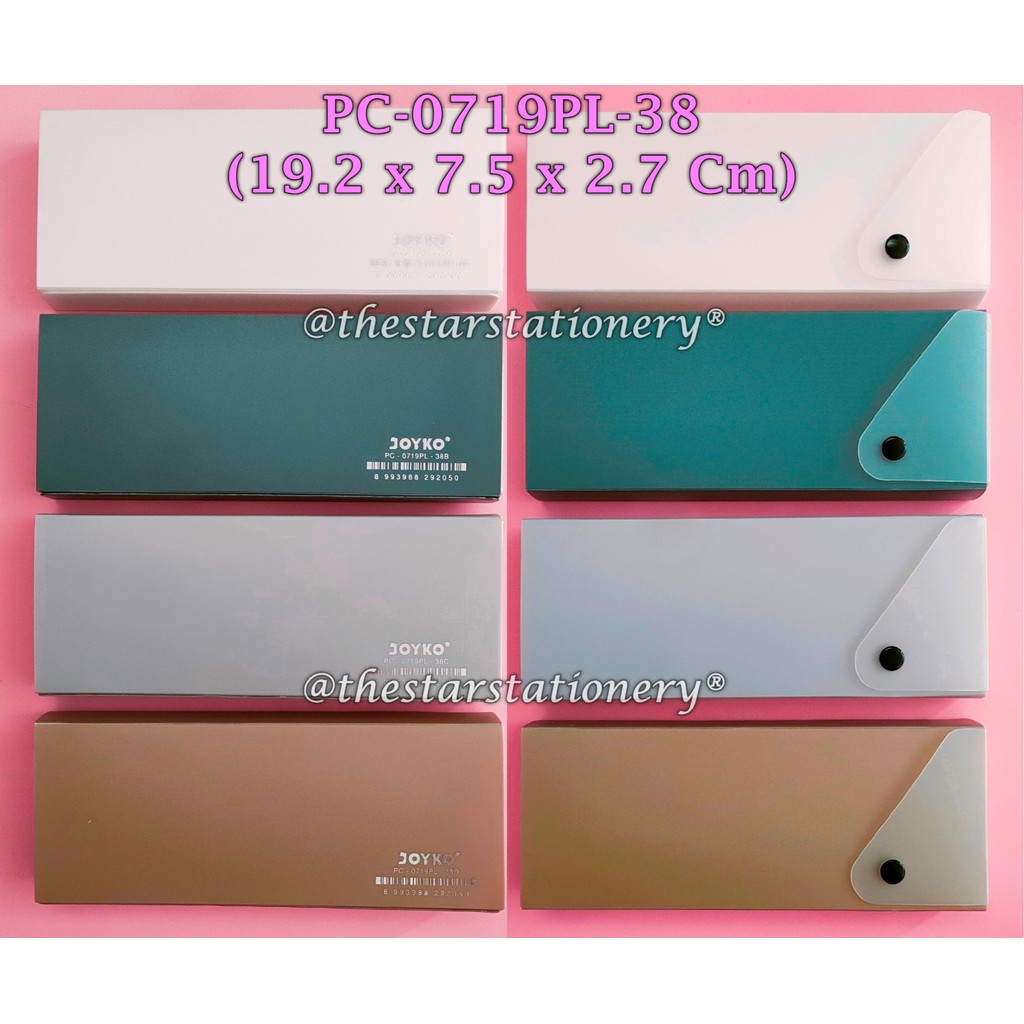 

(1 Biji) GROSIR Kotak Pensil Joyko PC-0719PL-38 / Tempat Pensil Joyko 19.2*7.5*2.7 Cm