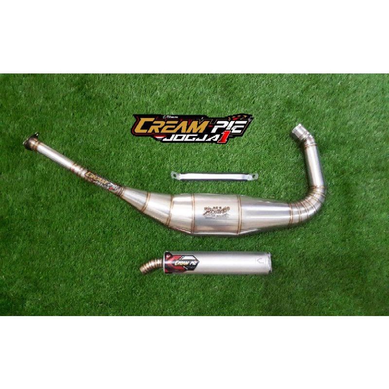 Knalpot Creampie Jogja Original Ninja R RR SS Type Ns2 Leher L Stainless Almu Asli