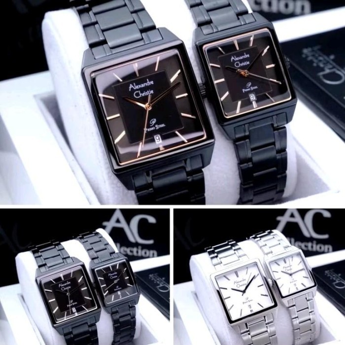 Jam Tangan Couple Alexandre Christie AC1038 AC 1038 Rantai 1038
