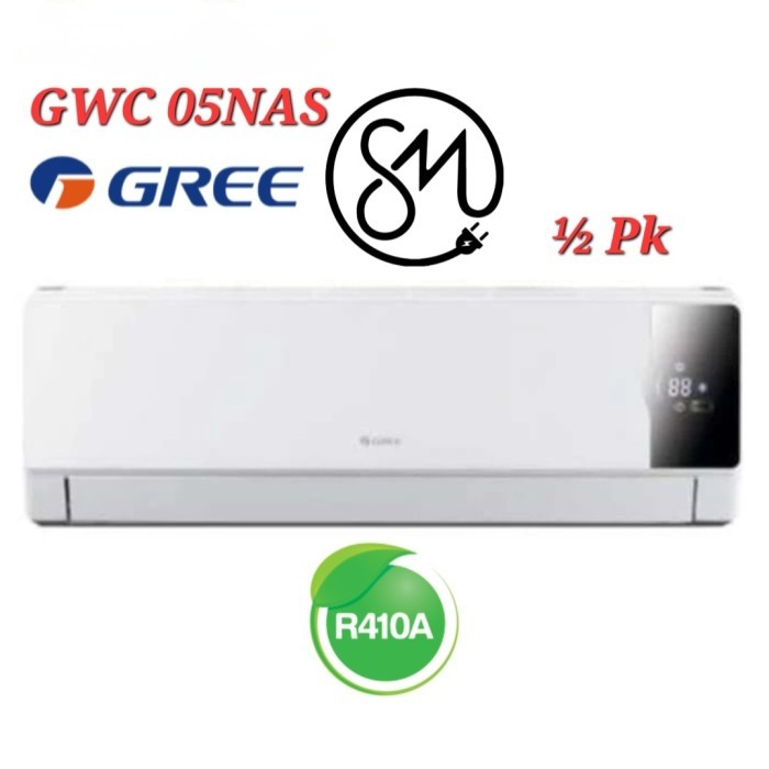 Ac Gree split 1/2 pk GWC 05NAS Standard 0.5 LOMO Series GWC05NAS