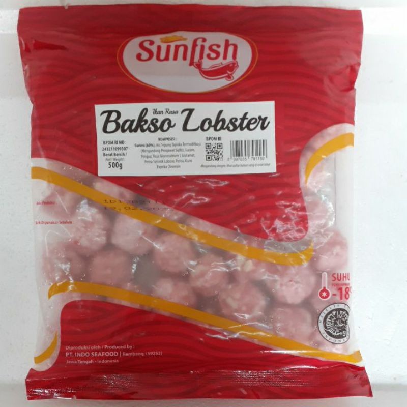 

Sunfish Bakso Lobster 500gr