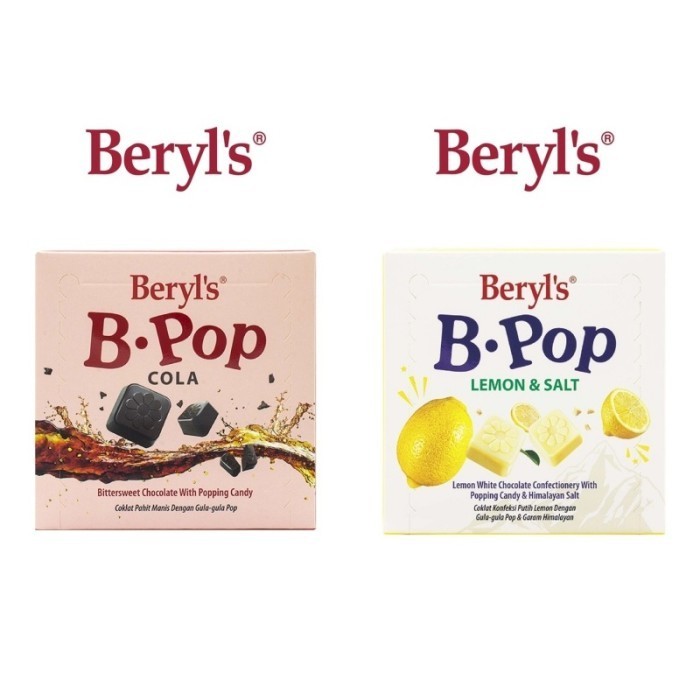 

BERYL'S B.Pop Bittersweet White Milk Chocolate asal Malaysia