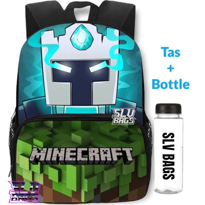 BARU Tas Anak Laki Laki Sekolah Minecraft Diamond Frost  - No. 2