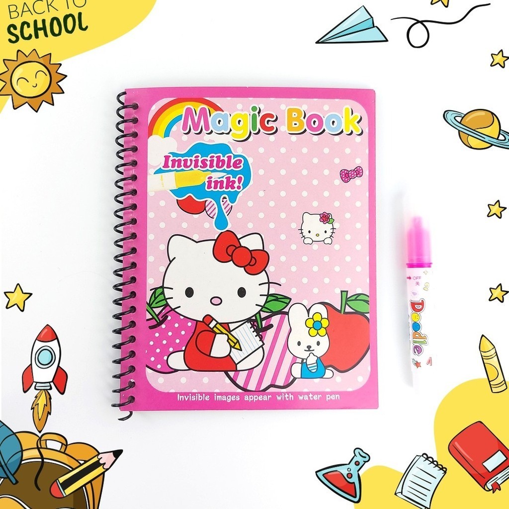 

NomiYumi - Buku Gambar Edukasi Mewarnai Anak Ajaib Pen Water Magic Water Book Buku Menggambar Ajaib Gambar Kartun Lucu
