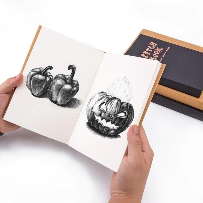 

TERLARIS! Potentate Sketchbook Exposed Bound Soft Cover Buku Sketsa - BLACK COVER