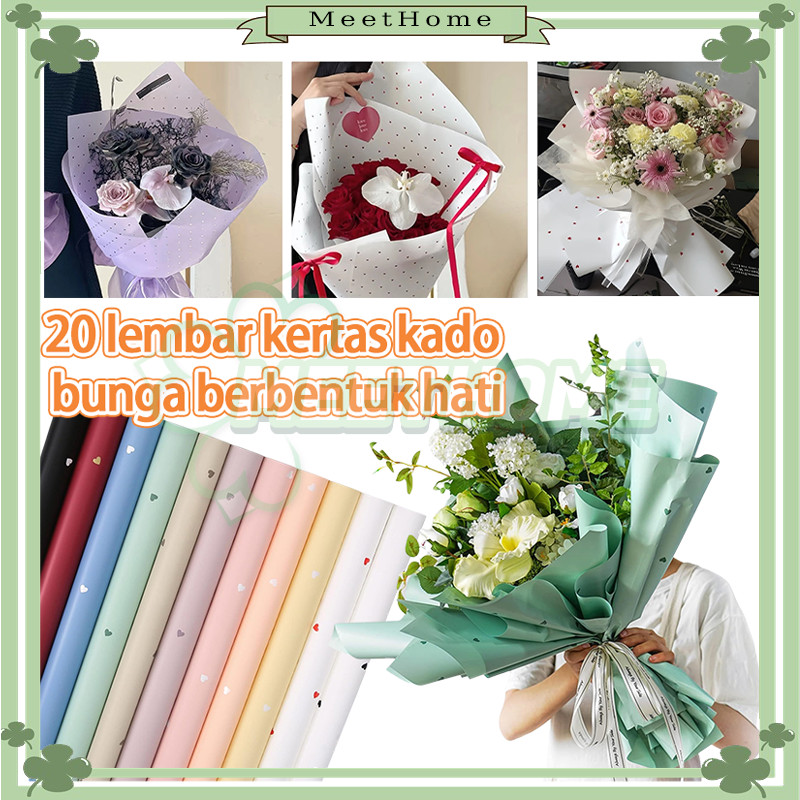 

Wrapping Paper Kertas Buket LOVE Polkalove Cellophane / Kertas Kado Ecer KB6134