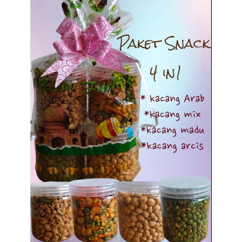

Paket snack / 4 toples 600 ml / Hampers Lebaran idul fitri