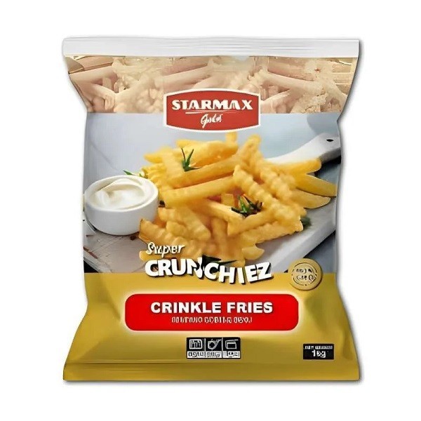 

New STARMAX GOLD FRENCH FRIES CRINKLE CUT 1 KGPremium