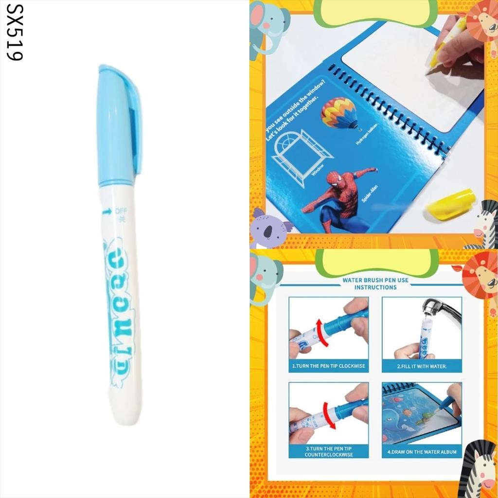 

(BAJUANAKPRINCESS) SX519 Pena Air Magic Mewarnai Magic Water Coloring Buku Book Aktivity Aktivitas Anak