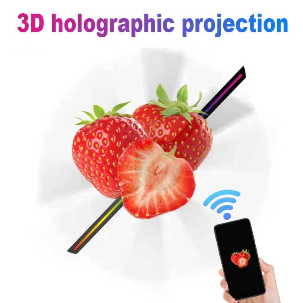 Proyektor Kipas 3D Hologram Display Fan Projector LED 42cm