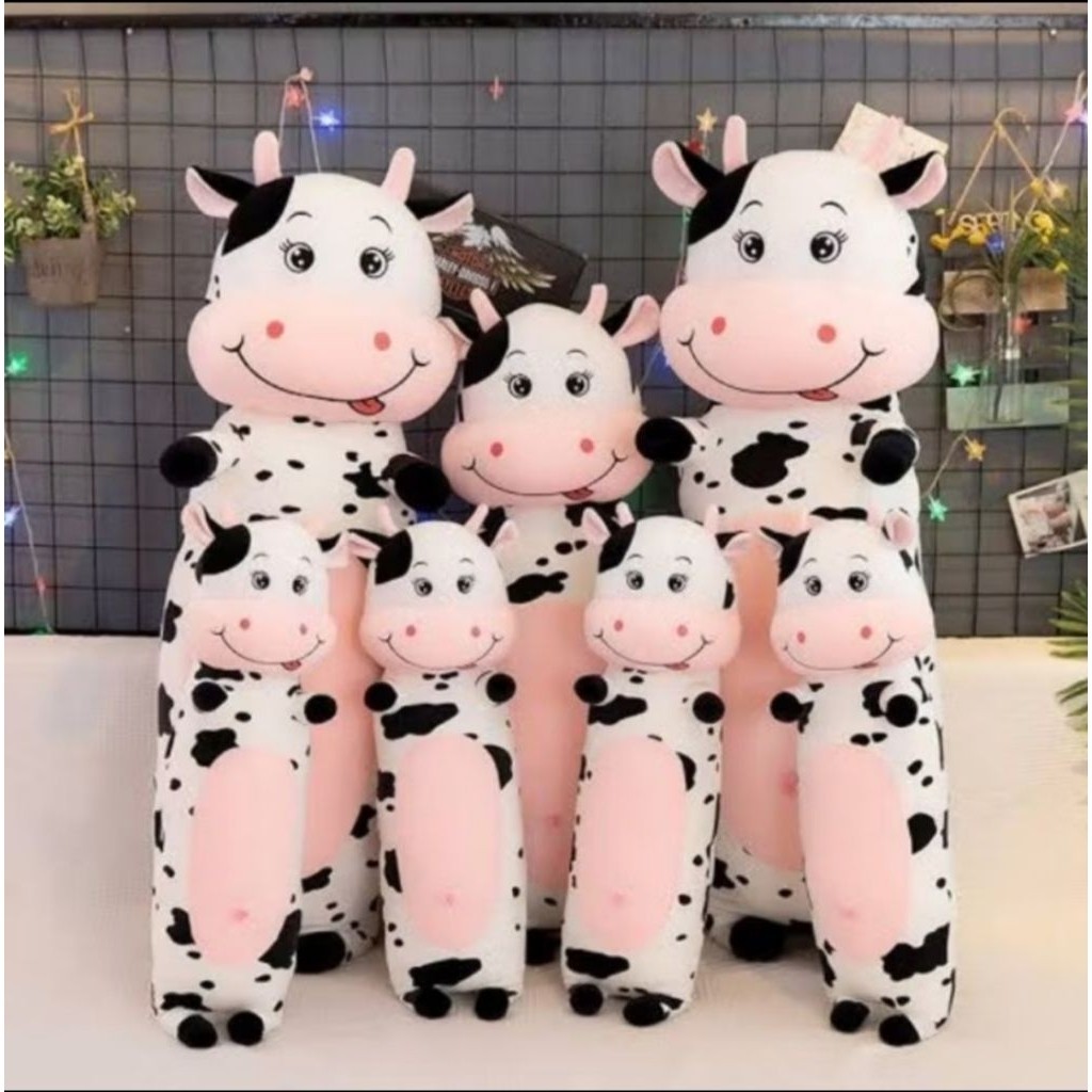 Guling Boneka Sapi 80cm - guling karakter sapi