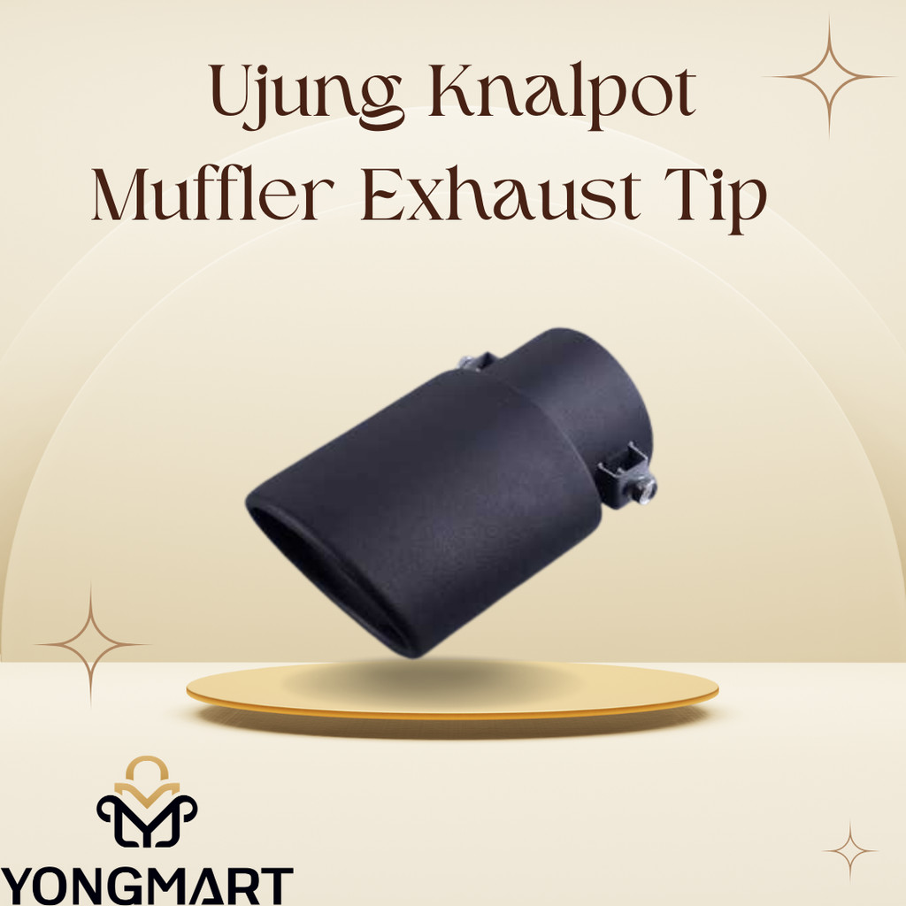 Ujung Knalpot Muffler Exhaust Tip Tailpipe Universal Car 15cm