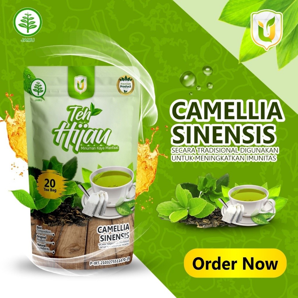 

Usybah Teh Hijau 20 kantung teh celup