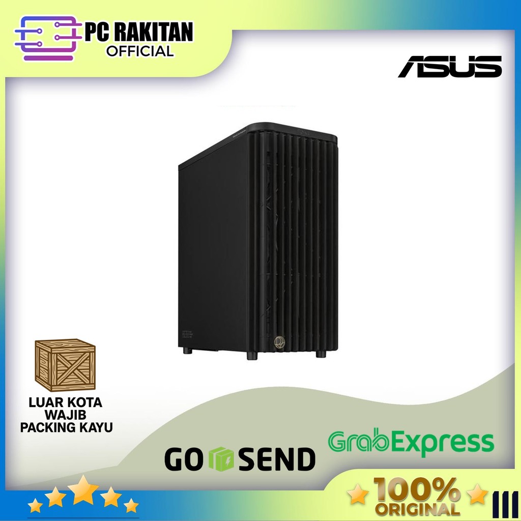 ASUS PC CASE ATX PROART PA401 WOOD METAL BLACK  - INCLUDE 3 FAN