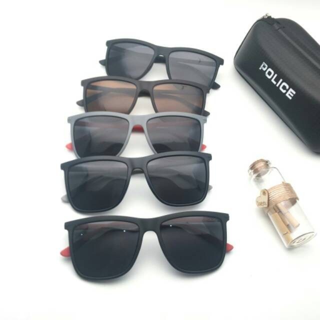 Best Style Kacamata Fashion Pria Polarized Anti Silau Kacamata Police P605 Fullset